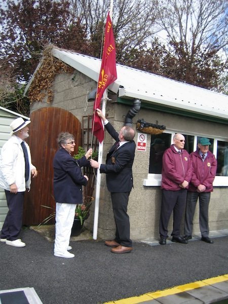 Unfurling the Flag - Leinster Bowling Club