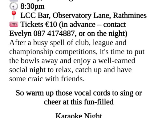 Event. Karaoke Night – Friday 21 August 2026.
